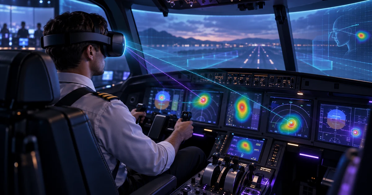 Eye tracking e IA tornam atenção mensurável em treinamento VR