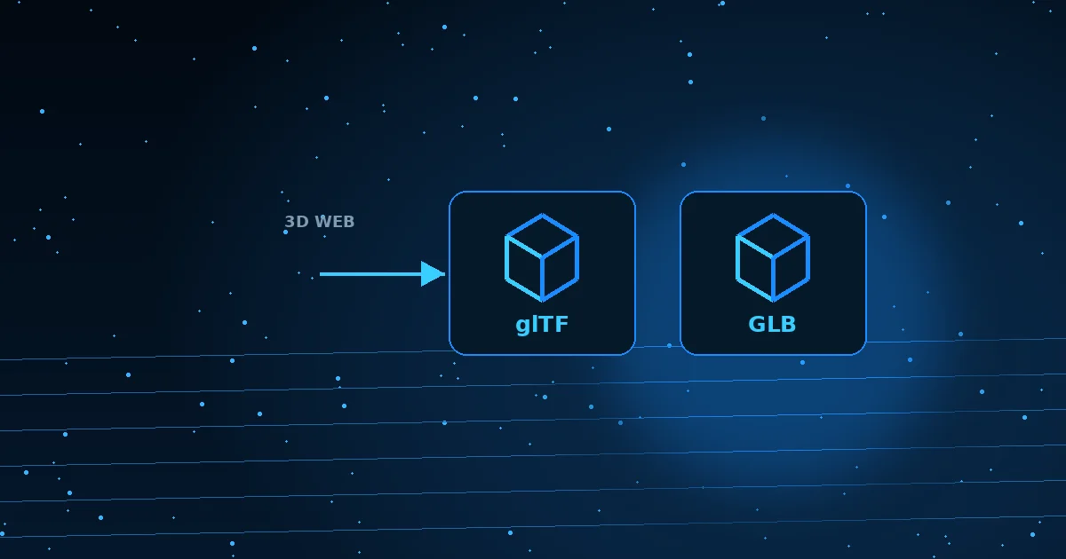 glTF e GLB: por que esses formatos são centrais para 3D na web | Nexus Tecnologia Visualização 3D interativa representando glTF e GLB: por que esses formatos são centrais para 3D na web