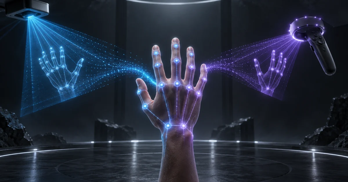 OpenXR identifica se hand tracking vem das mãos ou dos controles