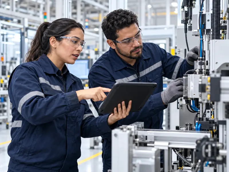 Especialistas usam tablet para orientar manutenção industrial